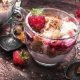Vanilla Ice Cream with Raspberries