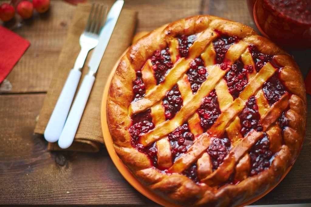 Cowberry pie