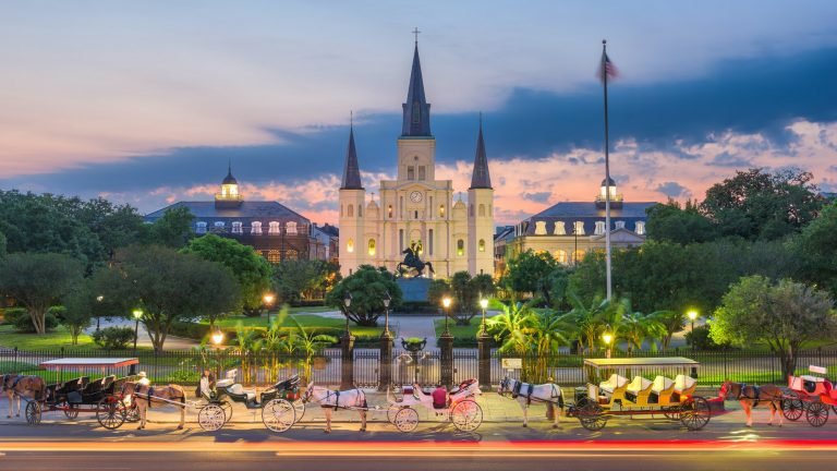 New Orleans, Louisiana at Jackson Square