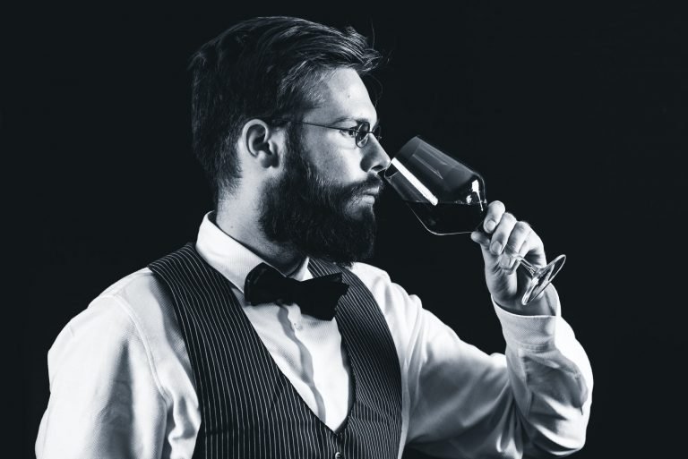 Sommelier tasting wine