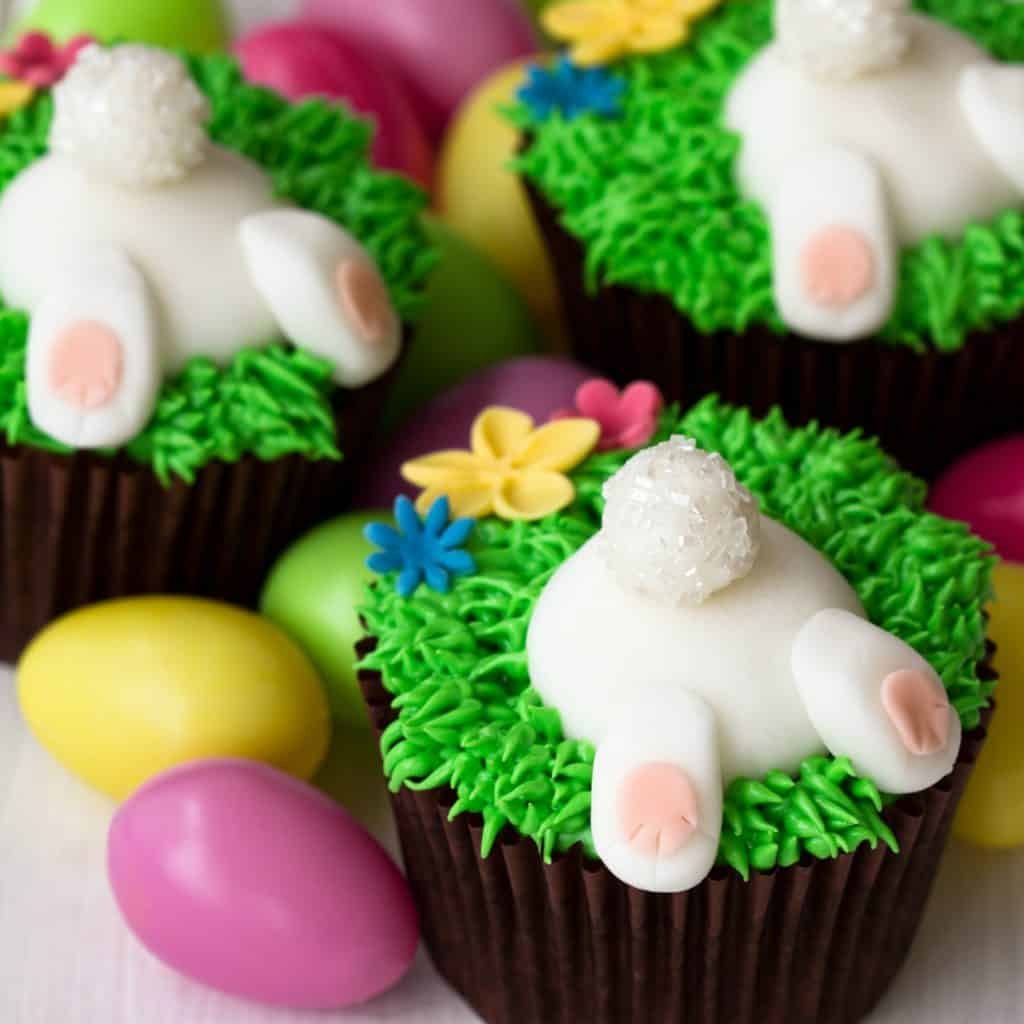 Easter bunny cupcakes
