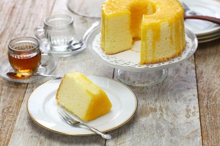 homemade orange chiffon cake