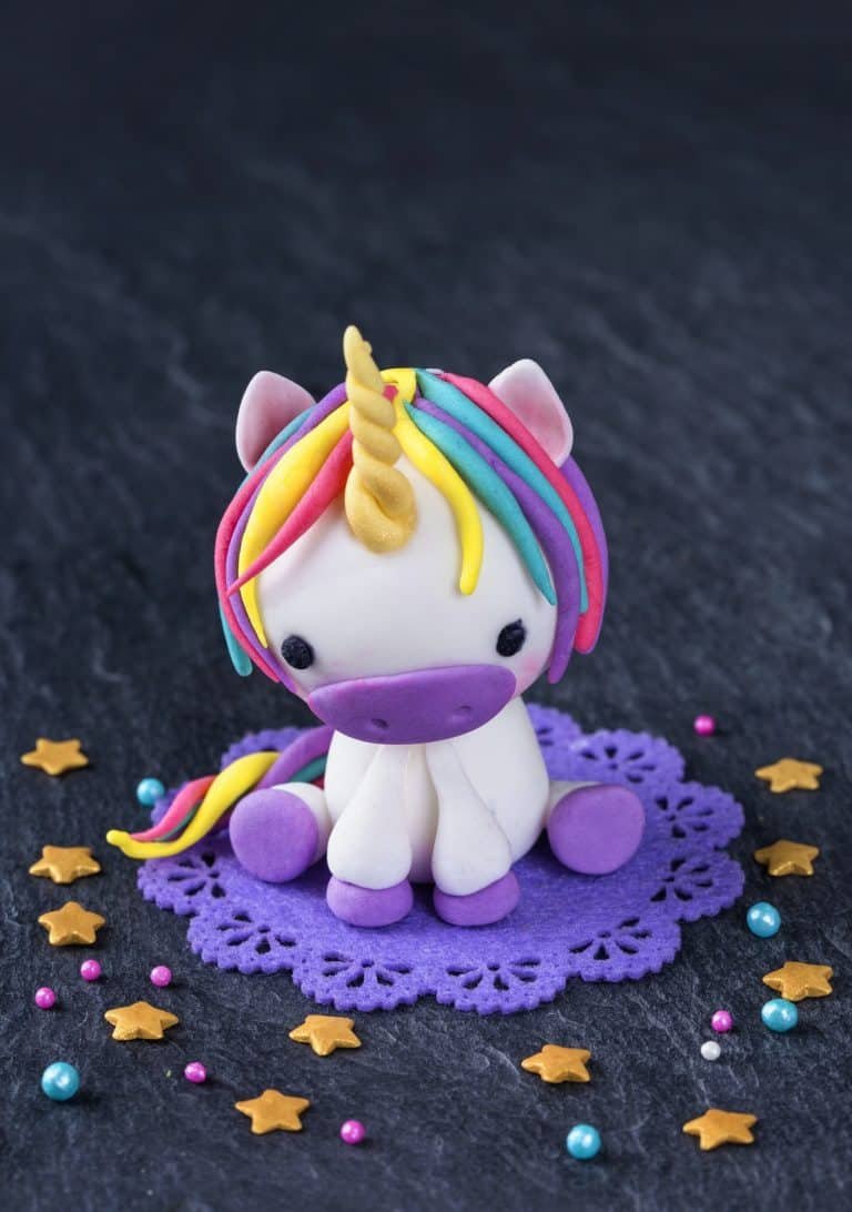 Unicorn cake topper for cake