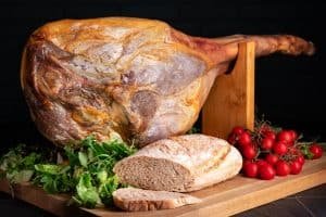 Traditional spanish jamon serrano