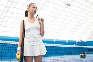 Motivated Sportswoman in Court
