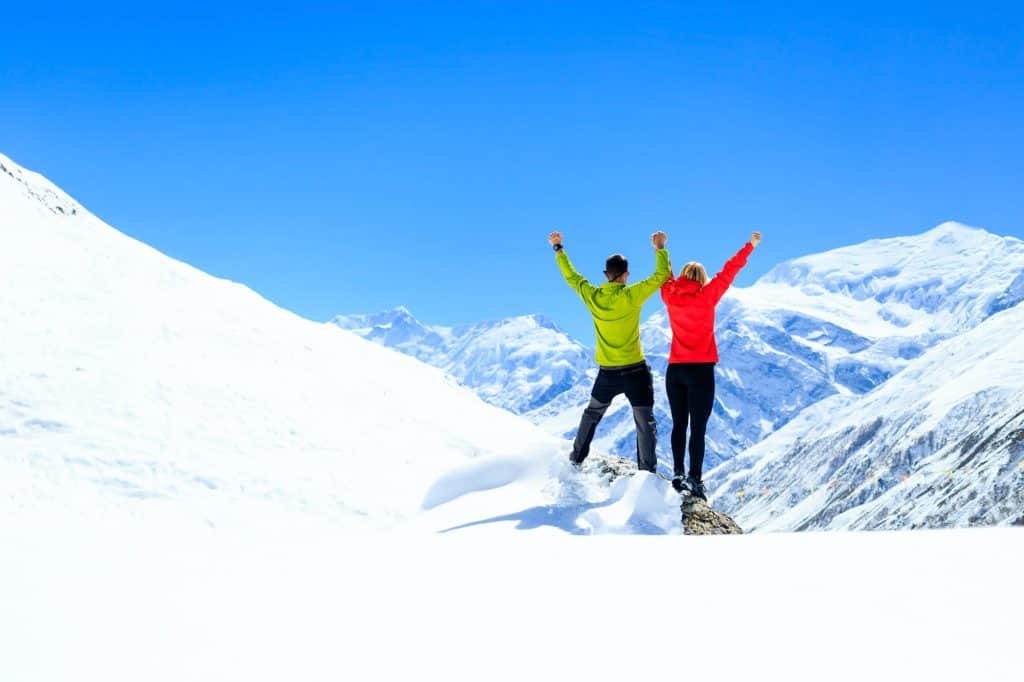 Teamwork motivation, success in winter mountains