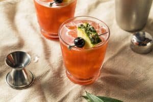Alcoholic Jungle Bird Rum Tiki Cocktail
