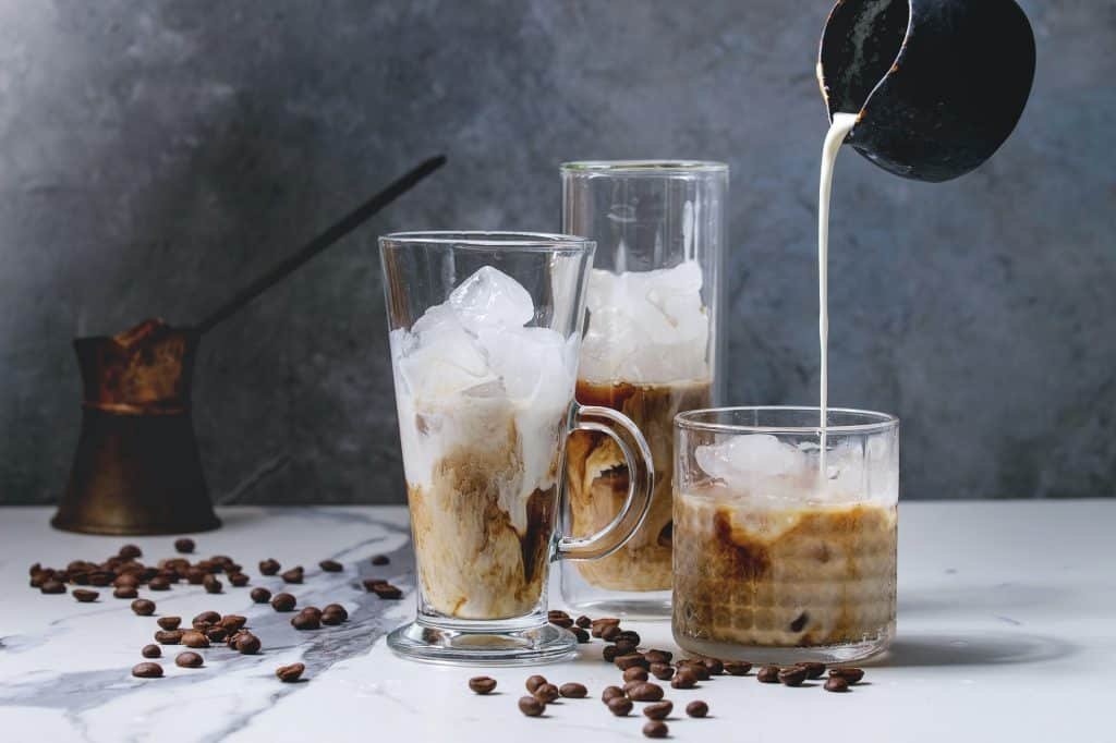 Iced coffee cocktail