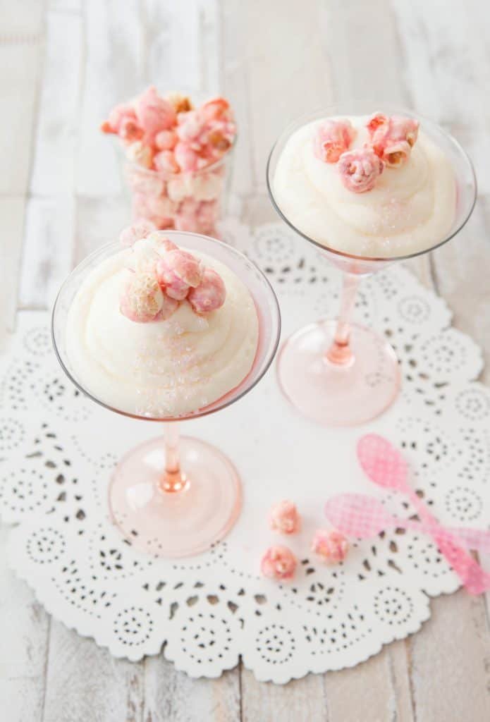 Raspberry panna cotta