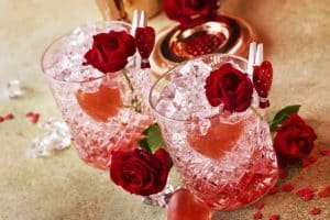 Rose Valentine's day cocktail