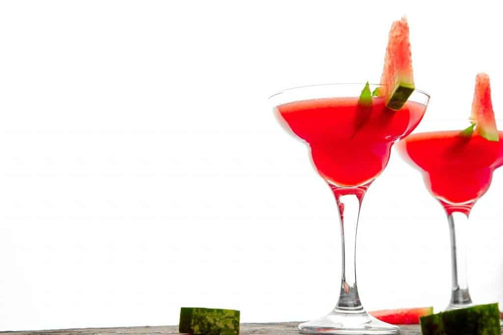 Watermelon margarita cocktail