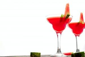 Watermelon margarita cocktail