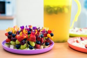 Fresh fruit on skewers