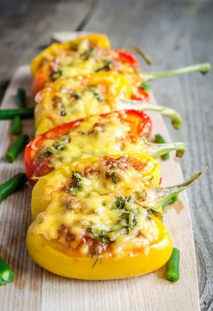 Stuffed pepper with meat