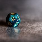 Astrology Dice with zodiac symbol of Leo