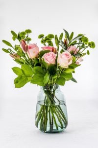 Bunch of flowers bouquet in a vase