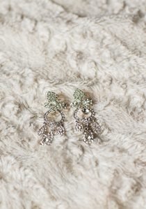 Pair of diamond earrings